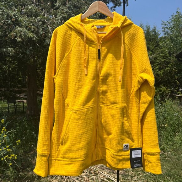 Outdoor Research Yellow Fleece Hoodie - Picture 1 of 6